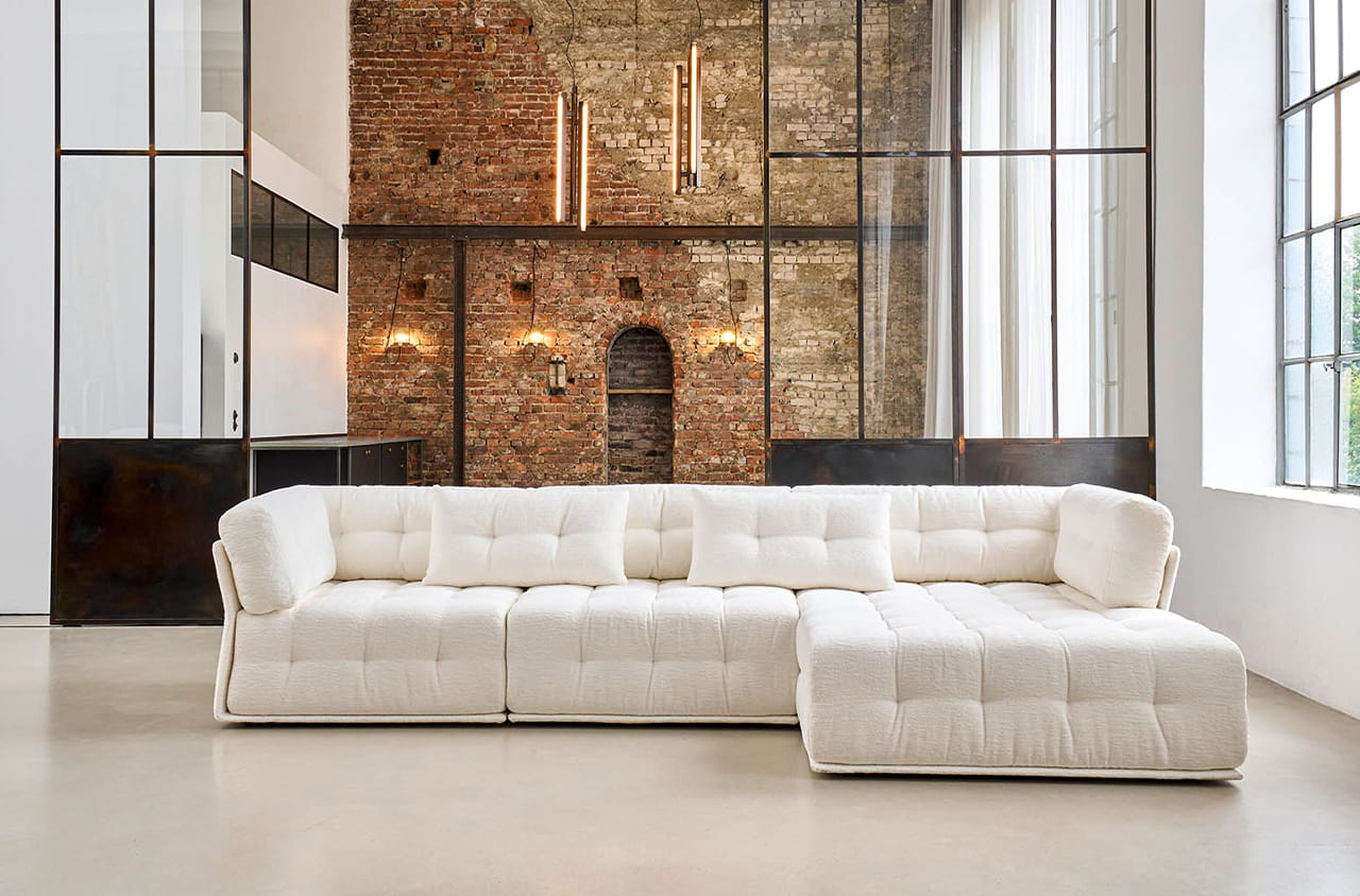 Weißes Sofa