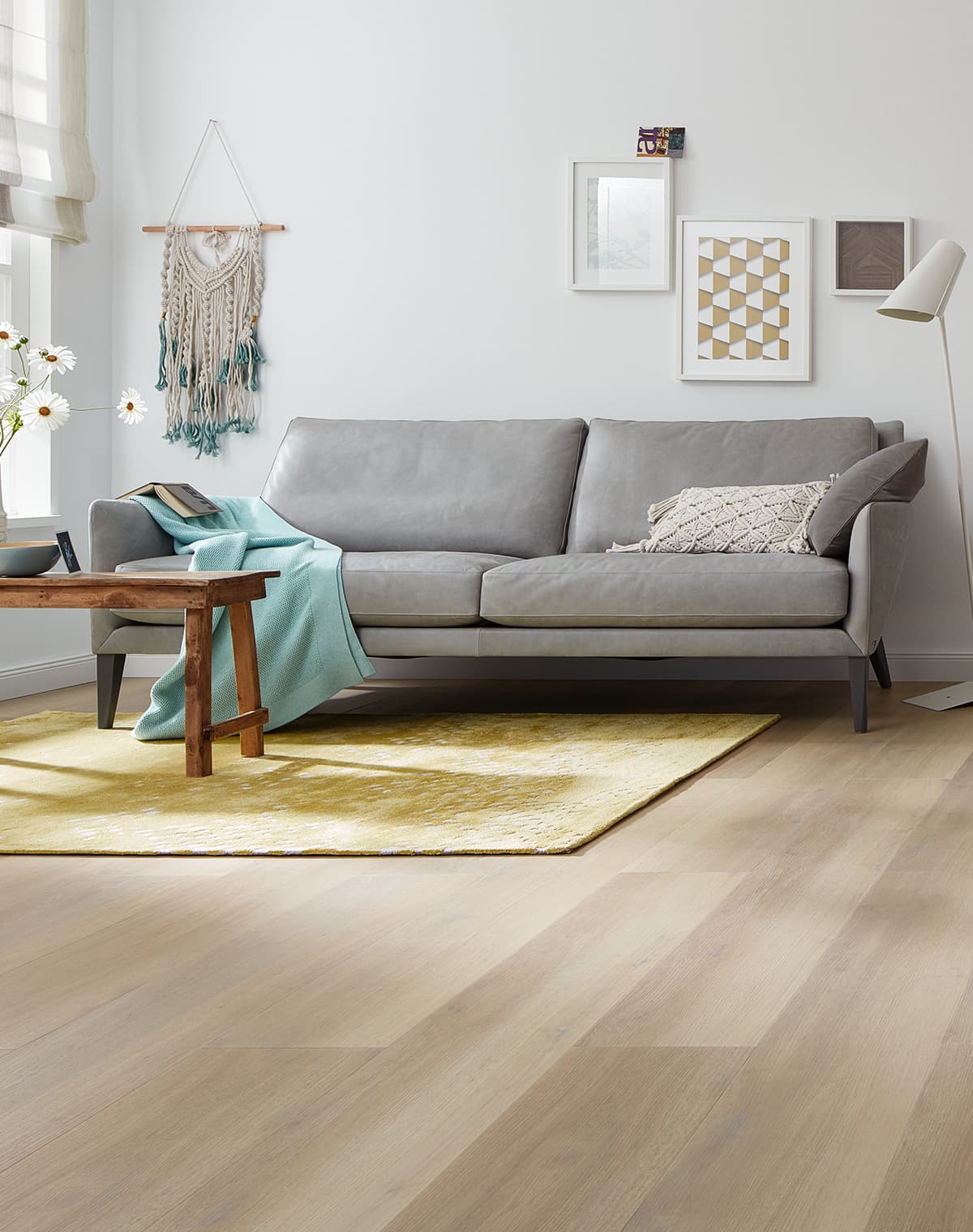 Vinylboden in Holzdesign im Wohnzimmer