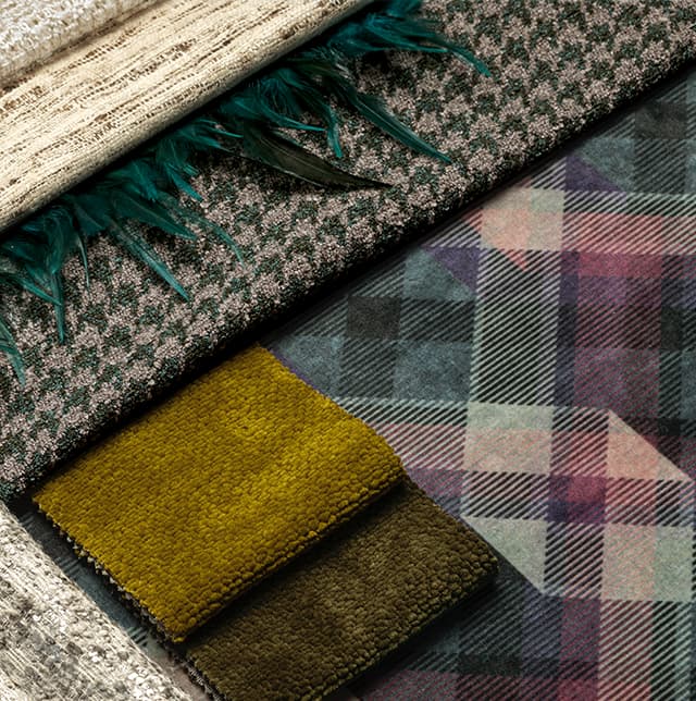 Stoffe aus der Kollektion Woolen Wonder von Carlucci