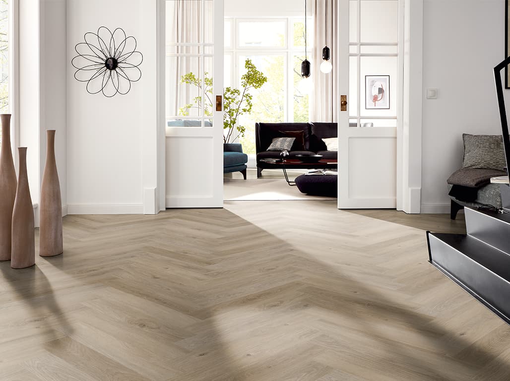 Vinylboden in Holzoptik im Flur