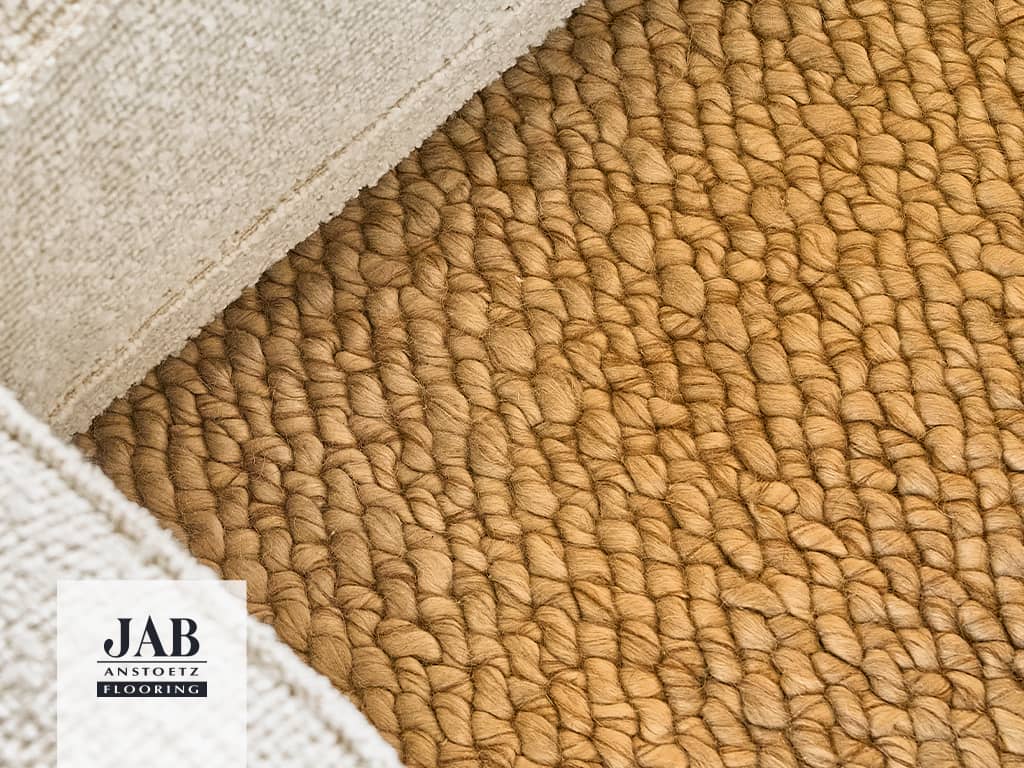 Senfgelber Teppich Detailbild