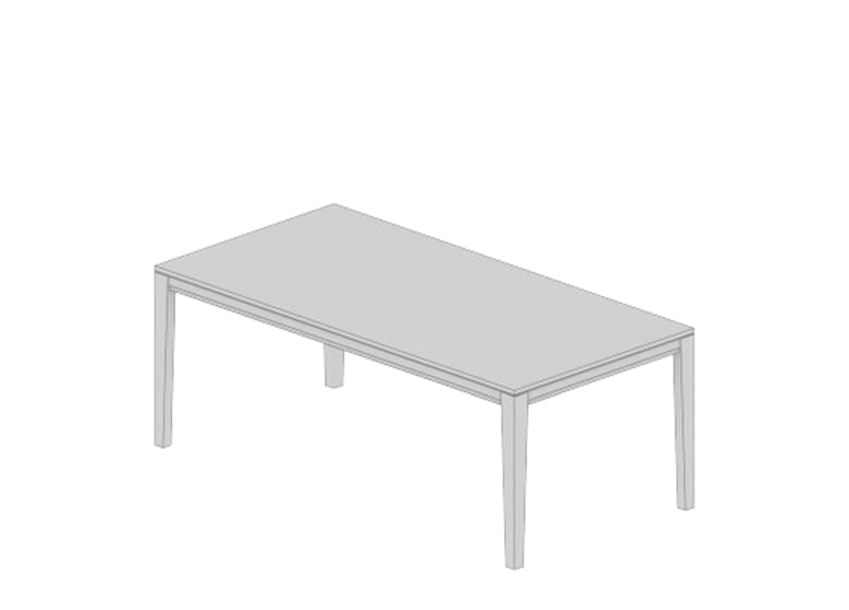 3d Abbildung von dem Esstisch Saloni