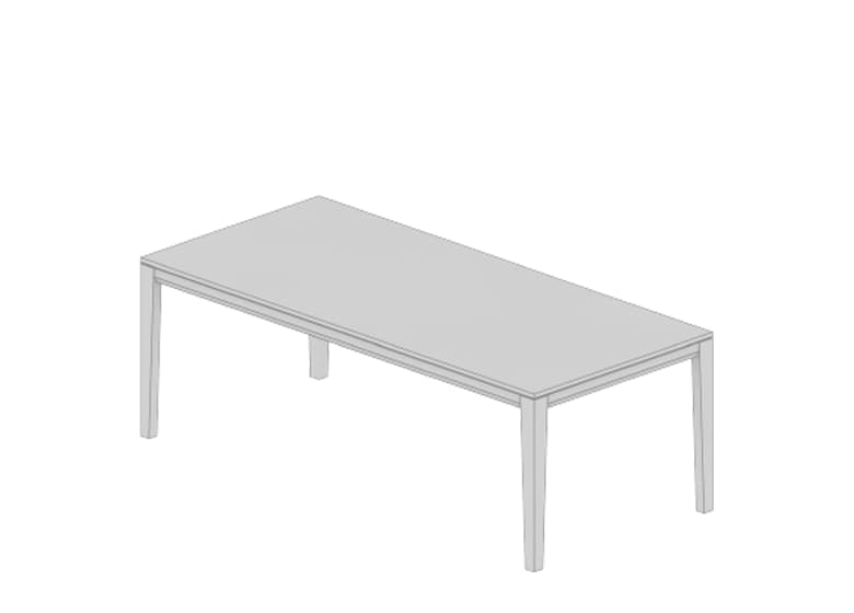 3d Abbildung von dem Esstisch Saloni